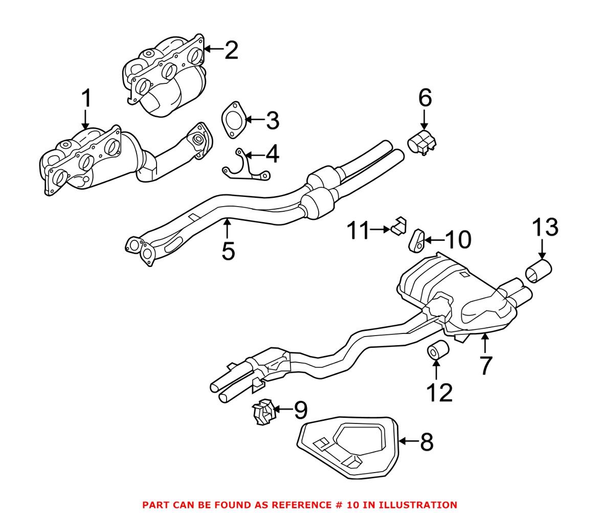 BMW Rubber Mounting - Rear 18207544809